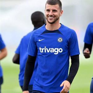 正品切尔西足球训练服22-23秋冬芒特哈弗茨男子半拉链足球出场服