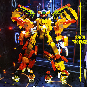 兼容乐高积木男孩子恐龙动物合体金刚钢铁机甲拼装机器人益智玩具