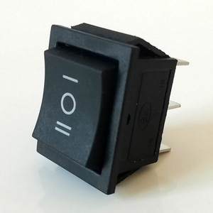 汽车六脚三档改装电器大电流翘板插拔式接线双路船型开关15a250v