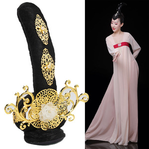 丽人行舞蹈头饰杜甫舞剧古典舞头饰飞天古装影视演出假发表演头饰