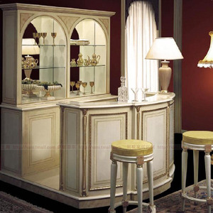 欧式简约户型吧台酒柜一体柜 休闲西餐操作台 家用水吧小资吧台柜