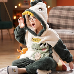 儿童恐龙睡衣男孩