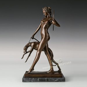 铜雕狩猎女神阿尔忒弥斯ep872希腊神话欧式人物家居室内摆件包邮
