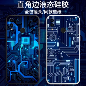 电路板科技感华为荣耀8x壳honor8a个性畅享9e创意畅想mrdal00