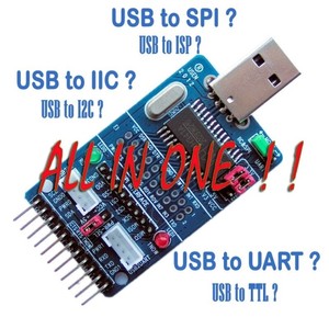 CH341A USB转I2C/IIC/SPI/UART/TTL/ISP适配器 EPP/MEM并口转换器