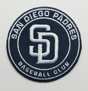 mlb圣迭戈教士队徽padres棒球刺绣补丁贴绣花布贴背胶臂章胸章