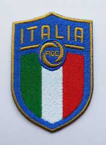 意大利国家队队徽足球刺绣补丁贴电脑绣花布贴背胶臂章