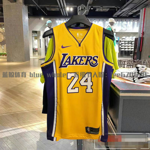 美版 湖人队24号男子篮球服背心前8后24 kobe 科比球衣蛇纹黑色