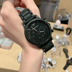 armani阿玛尼手表男磨砂带黑武士休闲简约防水男士腕表ar1895