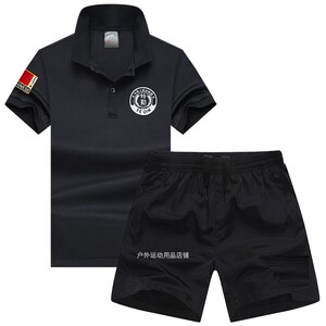 夏季速干t恤军迷短裤军人用品特勤体能作训服男短袖体恤套装定制