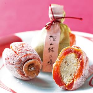 【r宝】日本 秋冬限定 深山 柿の雫 软馅柿饼 和果子 10枚 代购!