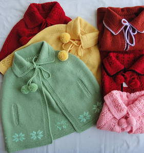 纯手工编织婴儿毛衣.宝宝毛衣.羊毛.羊绒.披风,披肩(加厚)