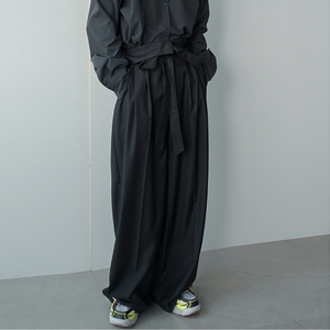 山本耀司风格yohji yamamoto男休闲裤 长裤 阔腿裤喇叭裤超宽松