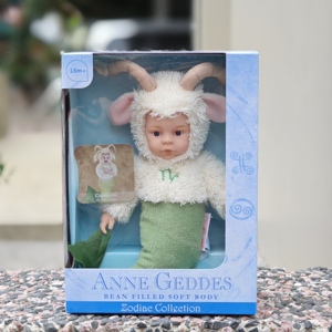 出口美国 原装小山羊硅胶娃娃 陪伴玩偶 公仔胶粒填充宝宝玩偶