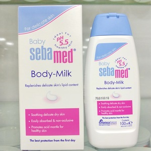 港版德国seba施巴婴儿身体润肤乳ph5.5滋润润肤100ml香港代购包邮
