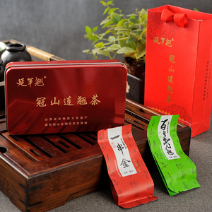 山西药茶延年翘平定冠山野生连翘茶红茶绿茶代用茶礼盒装包装特产