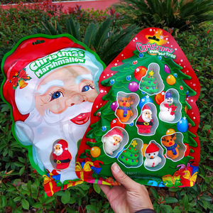圣诞节糖果圣诞树棉花糖可爱卡通零食送儿童小礼物软糖儿童节