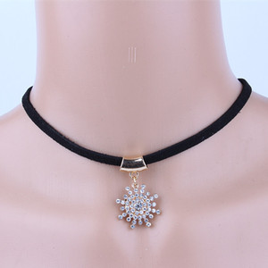 韩国项圈颈带锁骨链女简约颈链脖子配饰品学生项链长款吊坠毛衣链