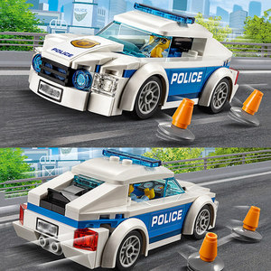 008人付款淘宝城市组警察直升机运输队飞机巡逻警车兼容乐高拼装积木