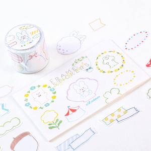 卓大王molinta-【框框可书写胶带贴纸】原创对话留言标签手帐边框