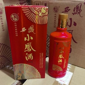 2014年52度淡雅凤香型西凤小凤酒500毫升单瓶纯粮酿造年份陈酿