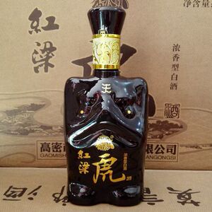 包邮莫言家乡高密红高粱三十里红浓香型纯粮食高粱酒黑虎52度1瓶