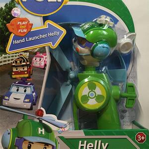 银辉铂利poli海利手动发射器竹蜻蜓玩具户外玩具儿童玩具生日礼品