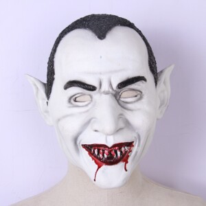 万圣节吸血鬼面具恐怖獠牙血嘴搞怪恶魔鬼屋密室装扮全脸头套成人