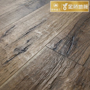 吉林森工金桥地板 独幅表板 锁扣地热实木复合地板 自然油