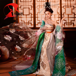 影视写真主题古装唐朝狄仁杰神都龙王服装雪纺绣花仙女装花魁