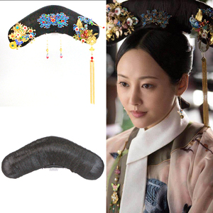 古装清朝后宫皇后格格妃子旗头假发清朝写真cos演出旗头发饰f-022