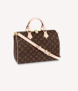 lv路易威登speedy 30 手袋配肩带斜挎单肩