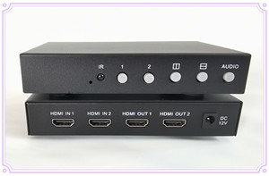 2路HDMI1080P/画面分割器，自动化分屏器产线CCD检测，电脑检测。