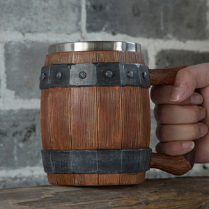 海贼王同款酒杯航海王木桶啤酒杯创意杯子家用马克杯COS动漫道具