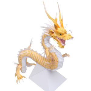 kaixinmp淘宝3d纸模立体拼图模型diy手工折纸儿童玩具 霸气中国龙