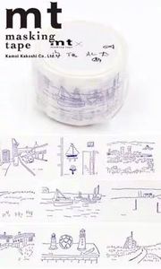 日本mt 安西水丸Drawing 线稿停产 和纸胶带