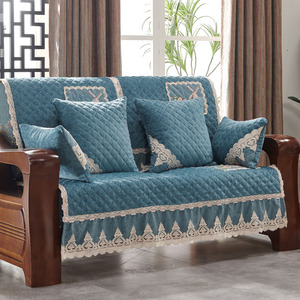 新中式沙发垫套罩实木四季通用全包盖布123组合夏季红木红木坐垫