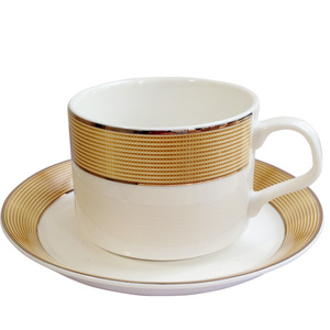 雅诚德陶瓷咖啡杯碟套装创意简约家用欧式下午茶点茶具情侣杯子