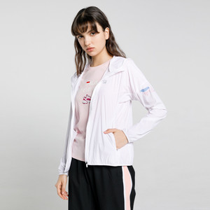fila 斐乐女子连帽外套 长袖防晒衣 轻薄防风皮肤衣a11w022701f