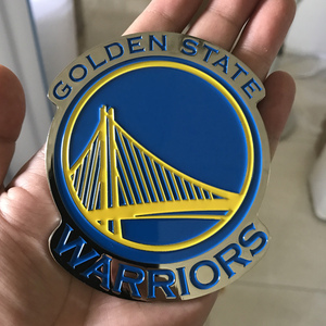 金属车身车标 钥匙扣金州勇士队篮球队标 汽车装饰车贴 3d立体贴