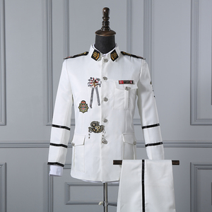 民国成人军校水手服空军海军演出服装男仪仗队升旗制服舞台演出服