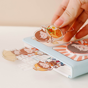 杂啊 你好花小西卡通可爱文艺小清新盒装亚克力书签套装5枚礼品