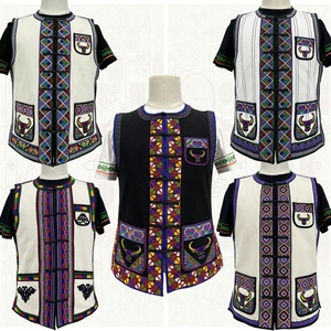 新款生活装 云南少数民族服装男款马甲 成人背心马夹精品彝族马褂