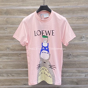 【joke】loewe 罗意威 经典爆款棉质龙猫t恤 粉色 s码_阿里巴巴找货