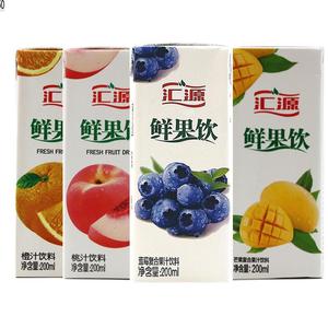 正品200ml汇源鲜果饮36盒整箱蓝莓味果汁复合饮料整箱 团购降温费