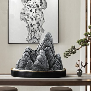 假山石头客厅室内