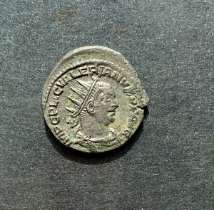 古罗马银币皇帝像背女神为皇帝加冕双人像少见欧洲古钱币真品收藏