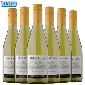 缘峰霞多丽 夏多内 白葡萄酒FRONTERA Chardonnay 750mlx6瓶