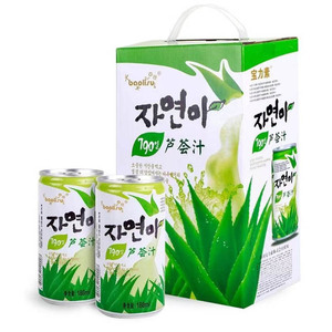 韩国饮料宝力素芦荟汁芒果汁水蜜 桃汁樱桃汁果肉汁饮品整箱15瓶