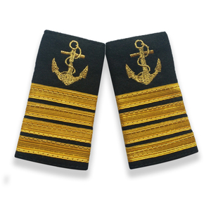 海航男女海员肩章船长水手臂章肩章海乘海锚肩章制服印度丝带肩章